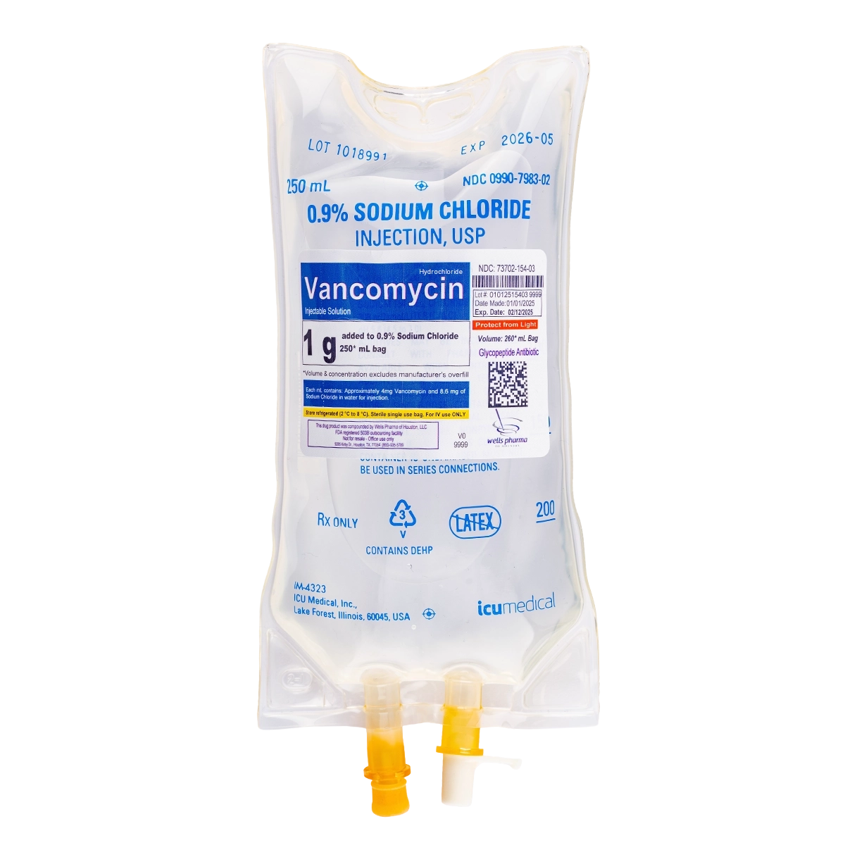 Vancomycin 1 g - 250 mL