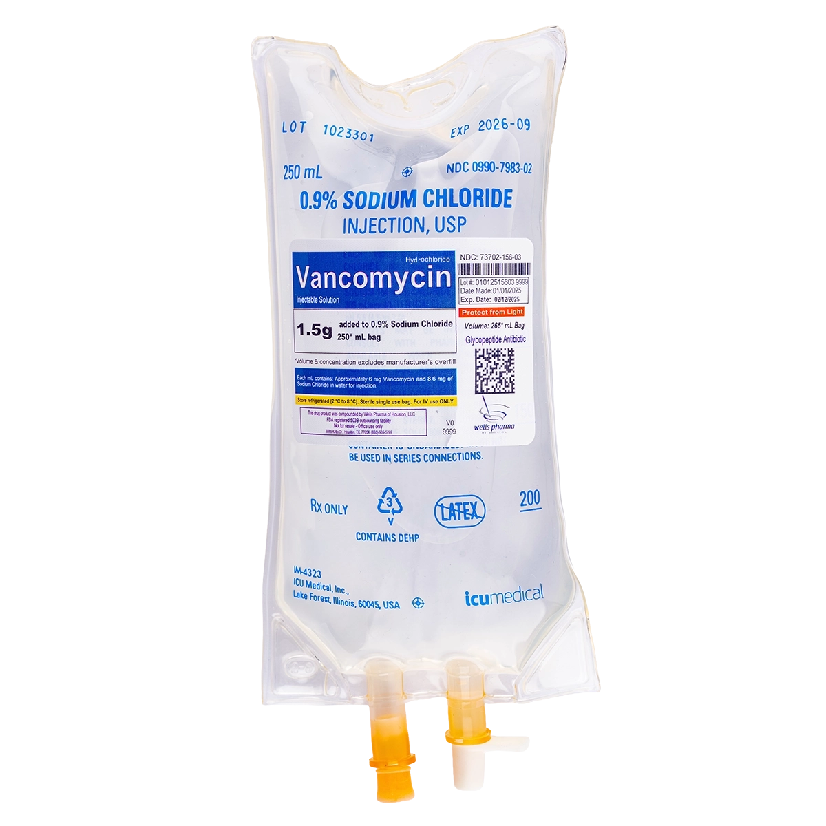 Vancomycin 1.50 g - 250 mL
